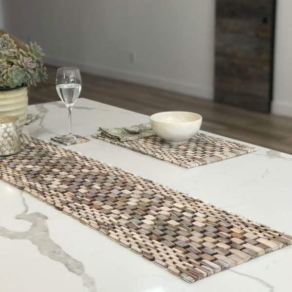 HipO Modern Living Recycled Teak Table Runner & Reviews Wayfair